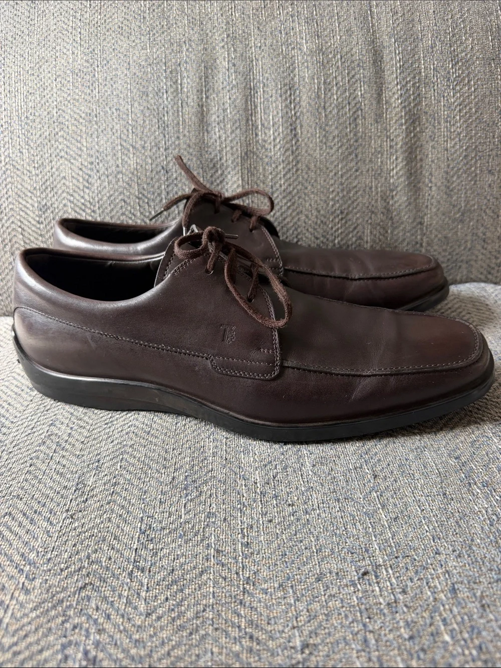 Tod’s Men’s Brown Leather 'Allaciato Quinn' Shoes 10